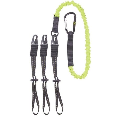 CLC WORK GEAR GEAR LINK Interchangeable End Tool Lanyard, 41 to 56 in L, 6 lb Working Load, Carabiner End Fitting 1025